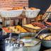 Campanile Nature - Cahors breakfast buffet with breads, fruit, eggs and cold cuts