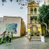 Deniz Inn Boutique Hotel in Baku, boutique hotel exterior with a cobblestone courtyard and balcony