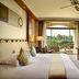 Hillview Golf Resort Dongguan guest room with balcony and golf course view in Dongguan