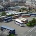 Sky Hotel in Matsuyama overlooking a bus terminal, roads, and surrounding city buildings