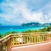 Phi Phi The Beach Resort in Ko Phi Phi with a wooden deck overlooking the ocean and island views