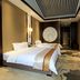 Jia Fu Li Jing Hotel in Guangzhou guest room with two neatly made beds and wall-mounted TV