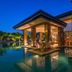 The Westin Turtle Bay Resort & Spa, Mauritius in Balaclava with a poolside pavilion at dusk