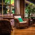 Quality Hotel The Reef in Frederikshavn corridor with wicker lounge chairs and polished wooden floor