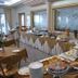 Breakfast buffet at Hotel Mediterraneo in Porto Cesareo with pastries, fruit and hot dishes