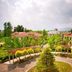 Beijing Jinyu Badaling Resort in Beijing with red-roofed villas, gardens, and mountain views