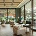Leonardo Hotel San Sebastián lounge with floor-to-ceiling windows and modern seating in San Sebastian