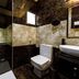Emirates Park Resort Abu Dhabi bathroom with walk-in shower, toilet and sink
