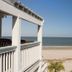 Desoto Beach Terraces in Tybee Island with balcony view of sandy beach and ocean