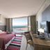 Enjoy Coquimbo hotel room with king bed and ocean view balcony in Coquimbo