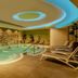 Indoor pool and lounge chairs at Buenos Aires Ezeiza Airport Marriott in Buenos Aires