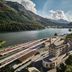 Grace La Margna St Moritz overlooking St. Moritz Lake and mountains, near the train station