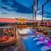 AC Hotels by Marriott Los Downtown Los Angeles rooftop pool at sunset in Los Angeles