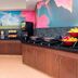 Fairfield Inn & Suites by Marriott Galesburg breakfast area with colorful wall murals and buffet stations