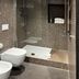 Hotel Palazzo Grillo, Genoa bathroom with walk-in shower, wall-mounted toilet and bidet