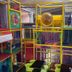 Hafjell Hotell in Øyer (Hafjell) features a colorful indoor play area with climbing nets and slides