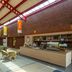 Yarnfield Park Training and Conference Centre in Stone lobby café seating and counter