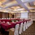 Shuguang Liting Hotel Ningbo banquet meeting room with U-shaped table setup and chandeliers