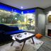 Çetinel Otel in Adana living room with corner garden view, fireplace, sofa and coffee table