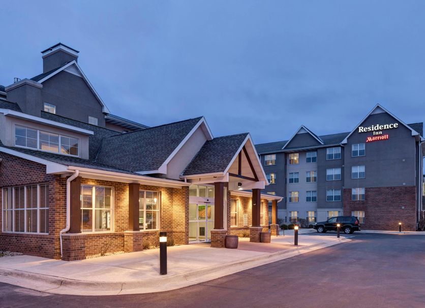 Residence Inn by Marriott South Bend Mishawaka exterior at dusk in Mishawaka