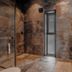 Nisser Hyttegrend Og Camping Treungen bathroom with walk-in shower, sink, and tiled walls