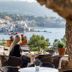 Hotel Sant Roc in Calella de Palafrugell with terrace dining and sea view over the bay