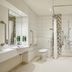 Premier Inn Norwich East - Broadlands/A47 accessible bathroom with walk-in shower and grab bars