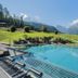 Family Resort Rainer Sexten infinity pool with mountain views in Sesto