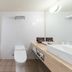 Jr Kyushu Hotel Blossom Fukuoka bathroom with bathtub, shower, toilet and vanity in Fukuoka
