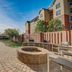Courtyard by Marriott Cincinnati North at Union Centre courtyard with fire pit and outdoor seating in West Chester