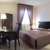 Hotel I' Fiorino in Capraia Fiorentina, guest room with bed, desk, chair and window