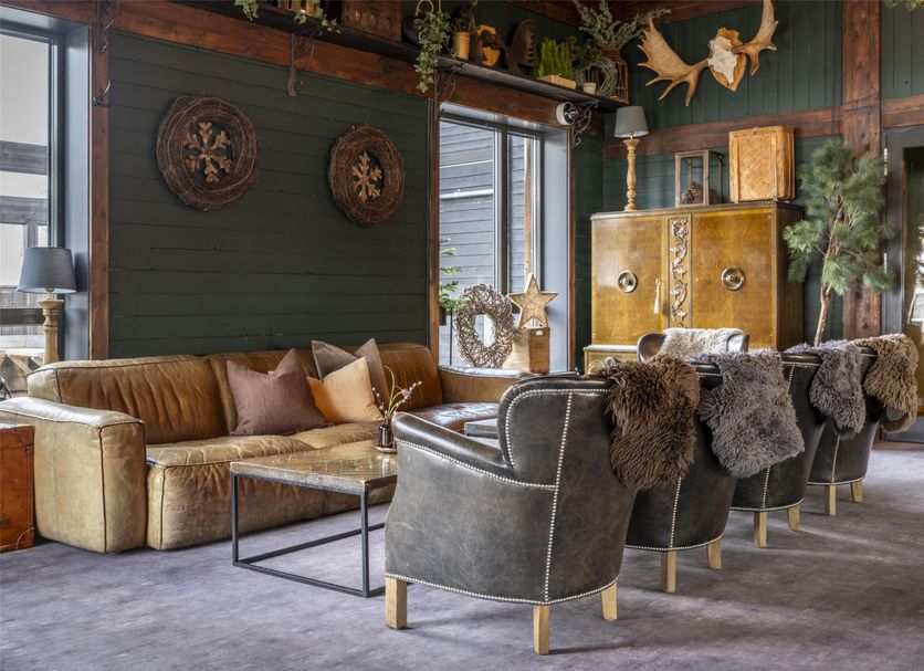 Radisson Blu Resort, Trysil lounge with plush seating and rustic decor in Innbygda
