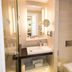Thalazur Ouistreham - Hôtel & Spa bathroom with walk-in shower, vanity sink and toilet in Ouistreham
