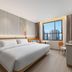 Lavande Hotel Yichang Baota River Wanda guest room with king bed and city view in Yichang
