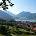 Karma Bavaria in Schliersee with lake and mountain views over the village and red-roofed rooftops