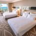 Novotel Wollongong Northbeach room with two beds and ocean view in Wollongong