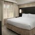 Residence Inn by Marriott Birmingham Hoover guest room with king bed and window drapes in Hoover