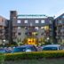 Kilimo Grand Resort in Nairobi, exterior view of the hotel entrance and conference centre at dusk
