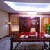 Yangling International Conference & Exhibition Center Hotel in Xianyang office with wooden desk and cabinet