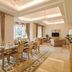 Kempinski Hotel Palm Jumeirah in Dubai dining room with large windows and sea-view balcony