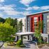 Hyatt Place Atlanta/Alpharetta/North Point Mall exterior in Alpharetta with landscaped entrance