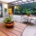 Ibis Styles Rj Botafogo courtyard patio in Rio de Janeiro with tables, chairs and plants