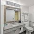 Comfort Inn Largo-Washington DC East accessible bathroom with granite vanity and grab bars in Upper Marlboro