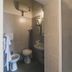Hotel Alfiero in Porto Santo Stefano bathroom with toilet, bidet, sink and glass shower enclosure