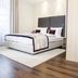 Hotel Merkur - Superior room in Baden-Baden with double bed, white decor and wood flooring