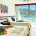 Hotel Bahia Taganga room with twin beds and balcony ocean view in Taganga
