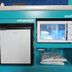 Time Motel in Gyeongju: in-room shelf with mini fridge, sterilizer, cordless kettle and folded robes
