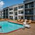 Courtyard by Marriott Nashville Brentwood pool courtyard with lounge chairs and hotel balconies