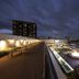 Hotel Villa Fontaine Grand Tokyo-Ariake rooftop pool and terrace at night with Tokyo skyline views
