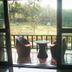 Phu Chom Mork Resort in Sangkhla Buri balcony with two chairs and garden view